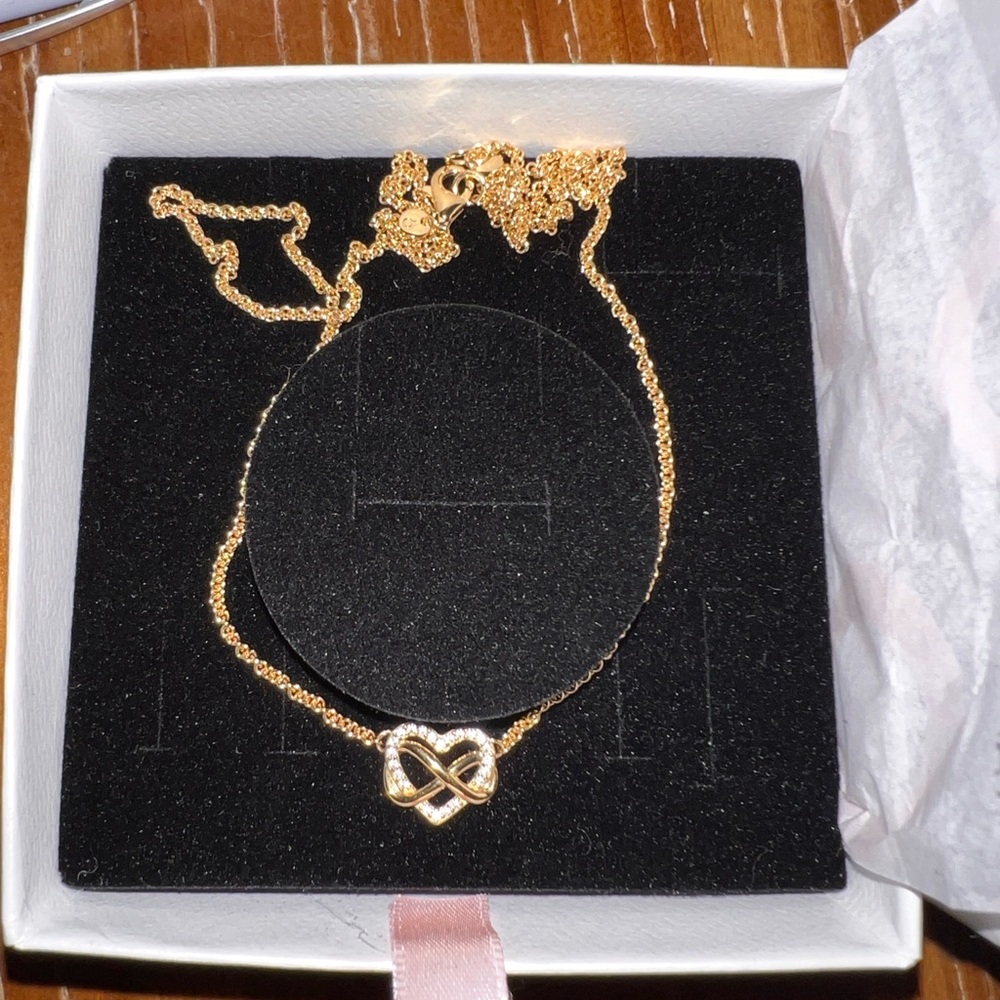 Pandora Gold plated Infinity Necklace